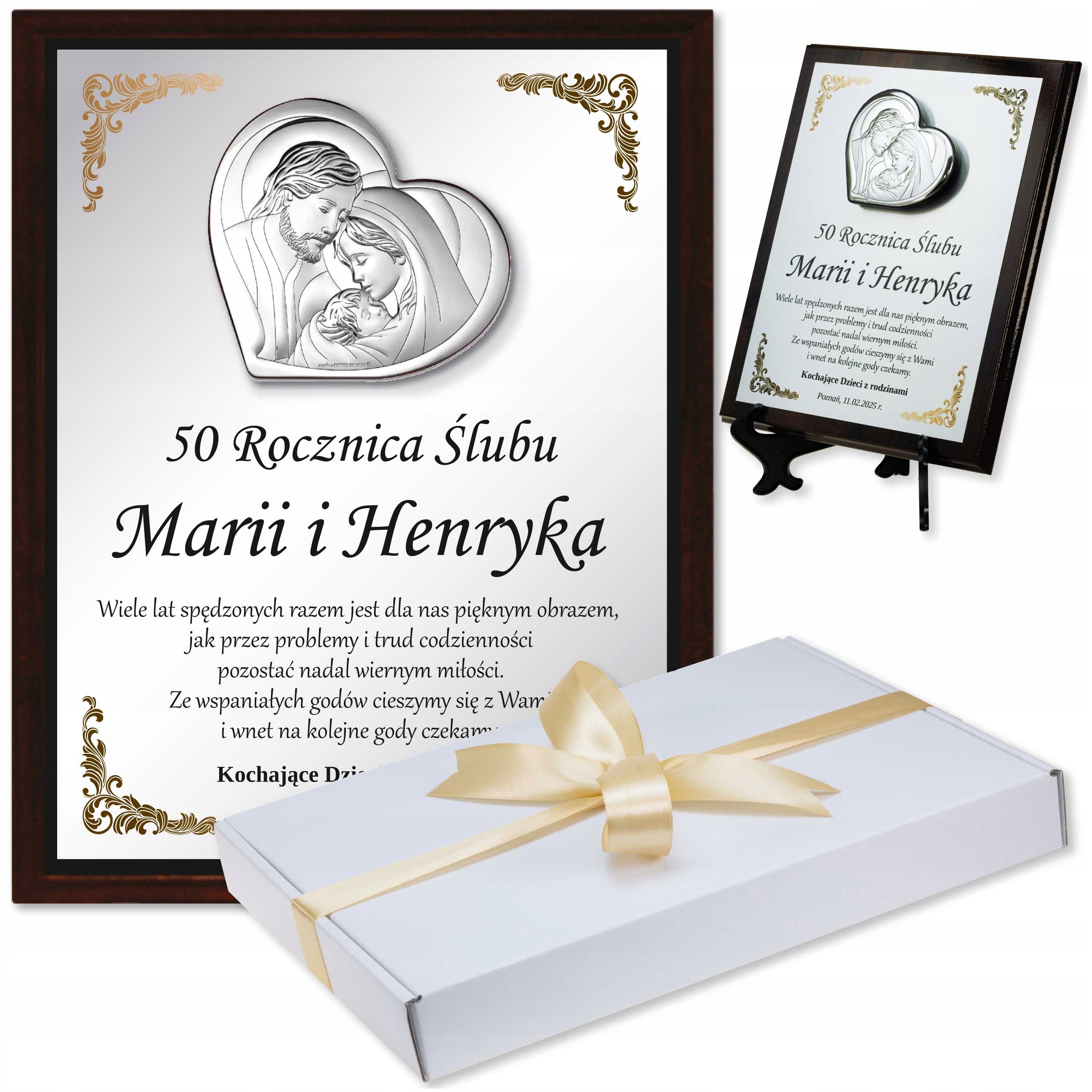 na Rocznicę Ślubu Jubileusz 15 20 25 30 40 45 50 55 Gody pudełko