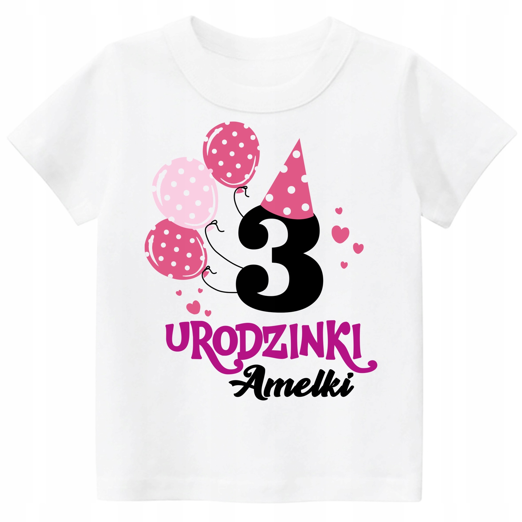 

Koszulka Urodziny 3 Lata z imieniem dziecka r. 104