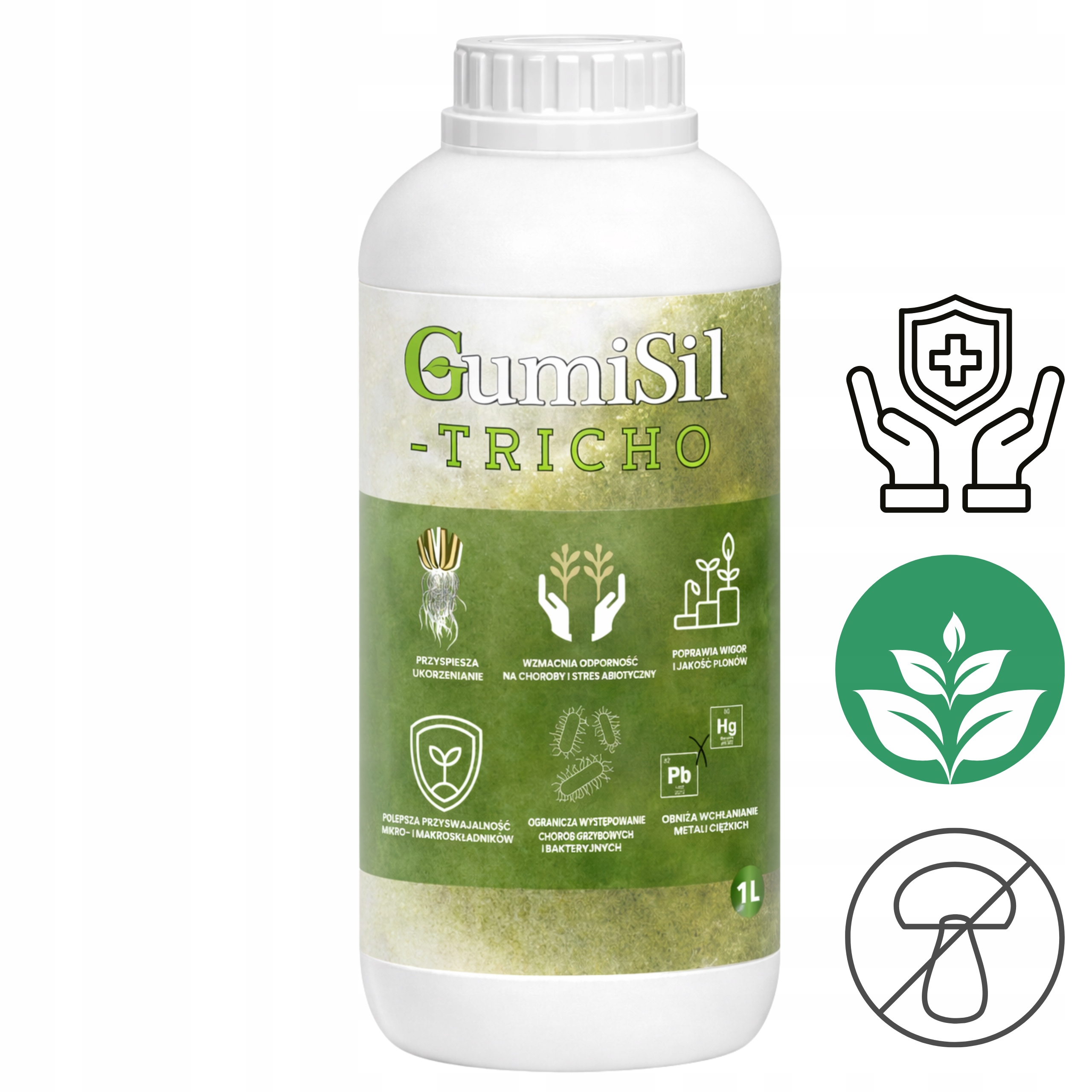 GumiSil Tricho 1L – Konec houbových chorob! Trichoderma, odolnost rostlin