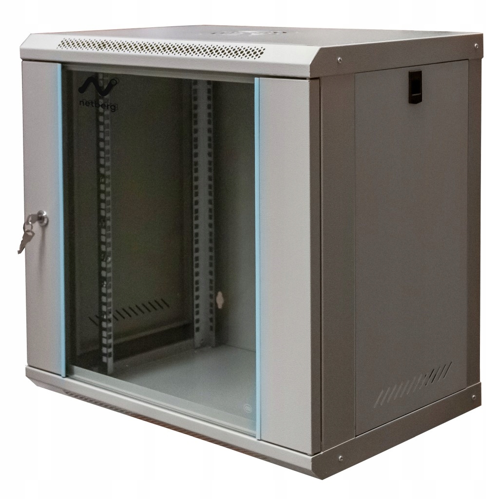Szafa szafka Rack 19" 12U Netberg Wisząca Instalacyjna 600x400 mm szara