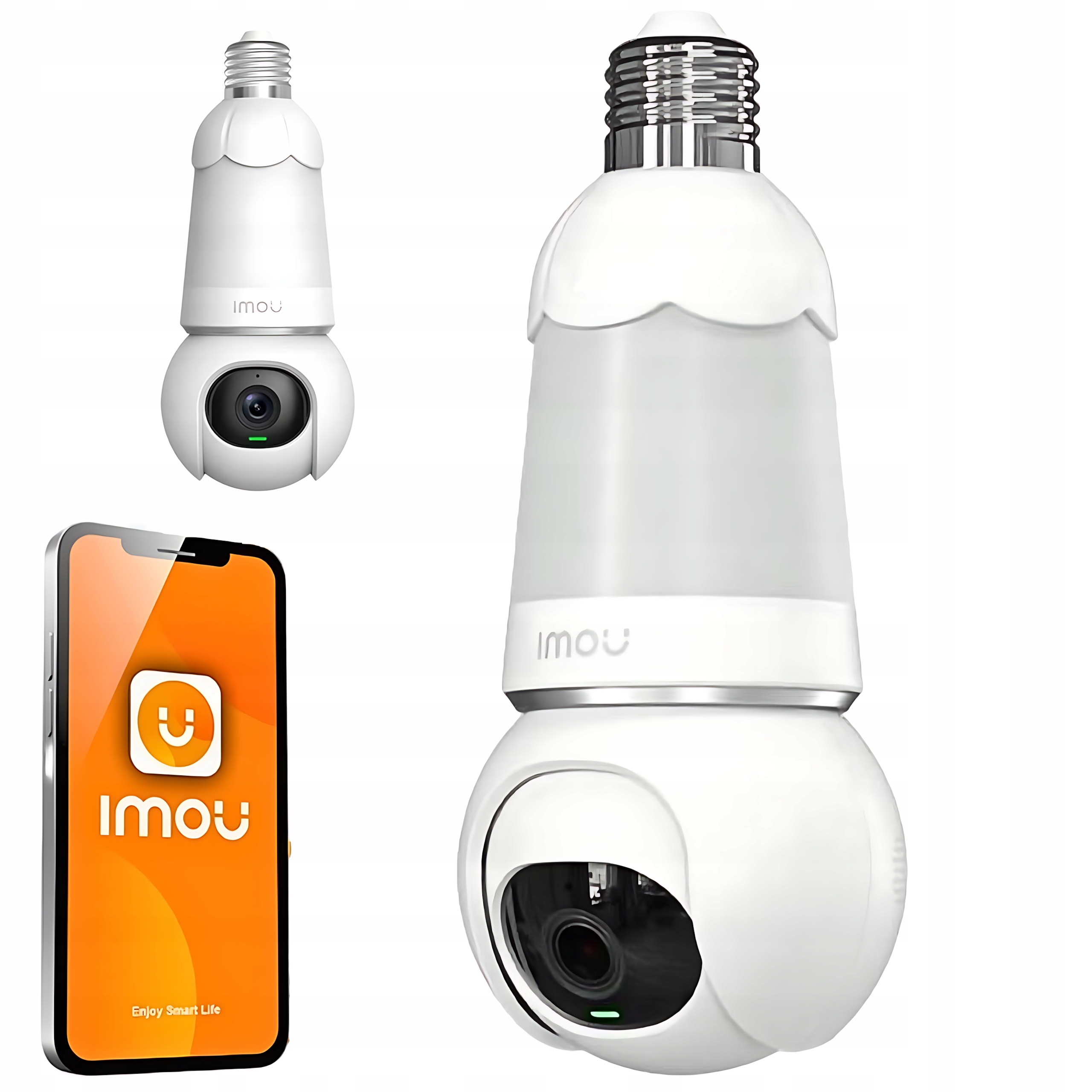 Imou Otočná Ip kamera Vonkajšia Wifi žiarovka 2v1 Bulb Cam 5mp Monitoring