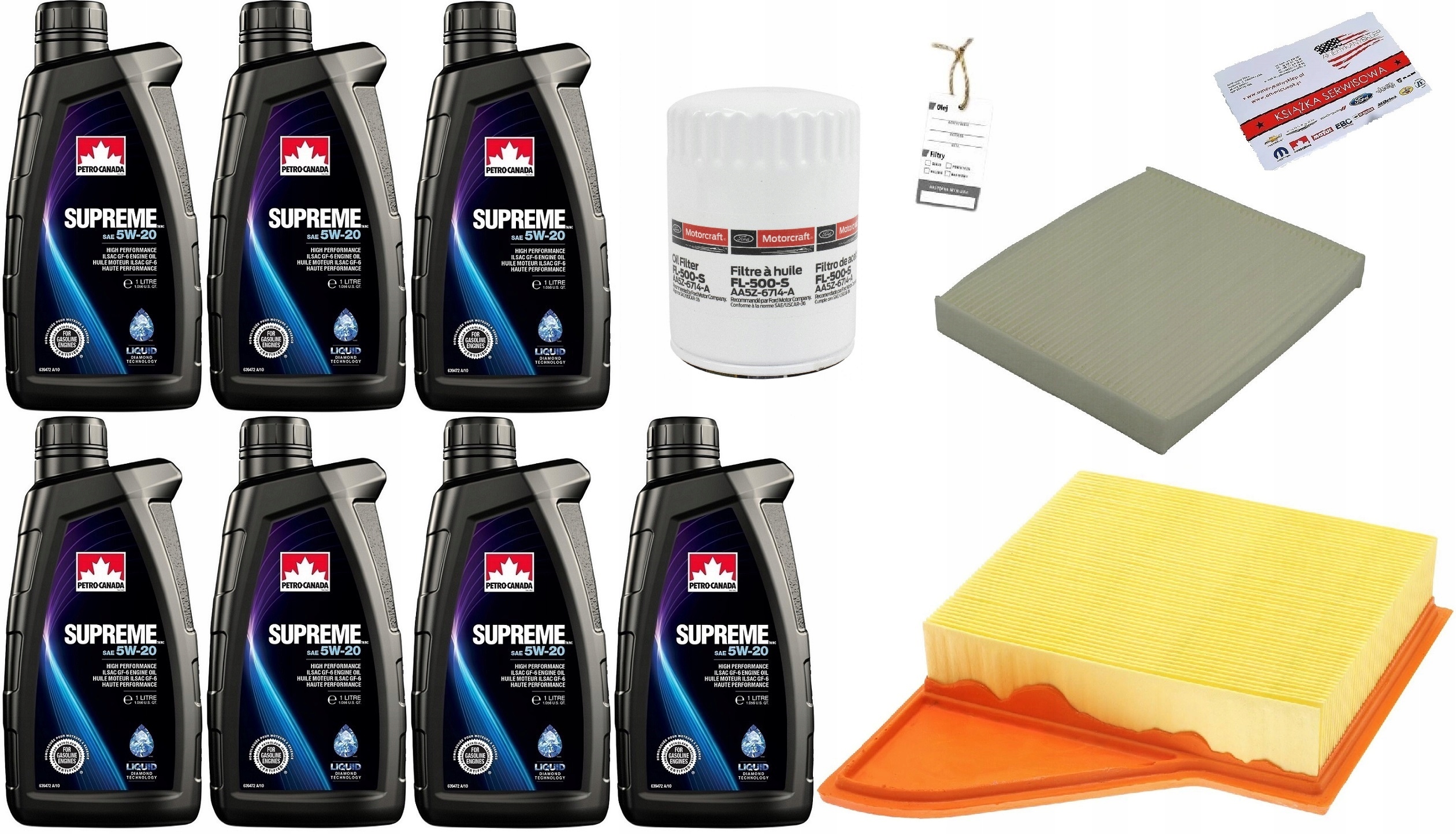 PETRO-CANADA 5W-20 7L + FILTRY MUSTANG 3,7 11-14