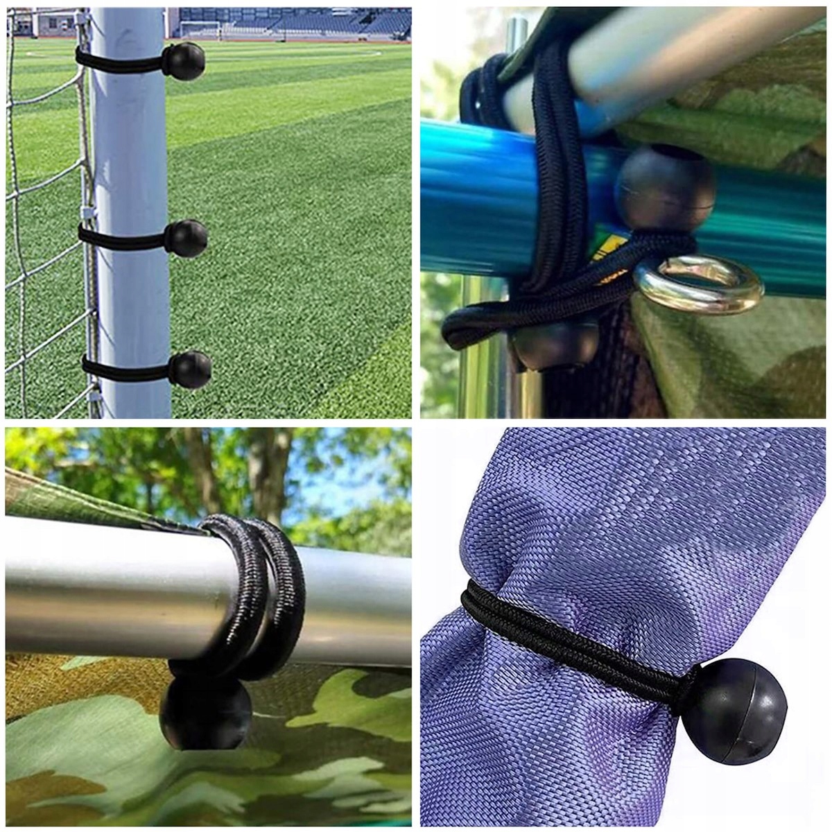 ZESTAW GUM Z KULKĄ 20x DO MOCOWANIA PLANDEKI MOCOWANIE NACIĄG PLANDEK GUMA Gramatura (g/m2) inna gramatura