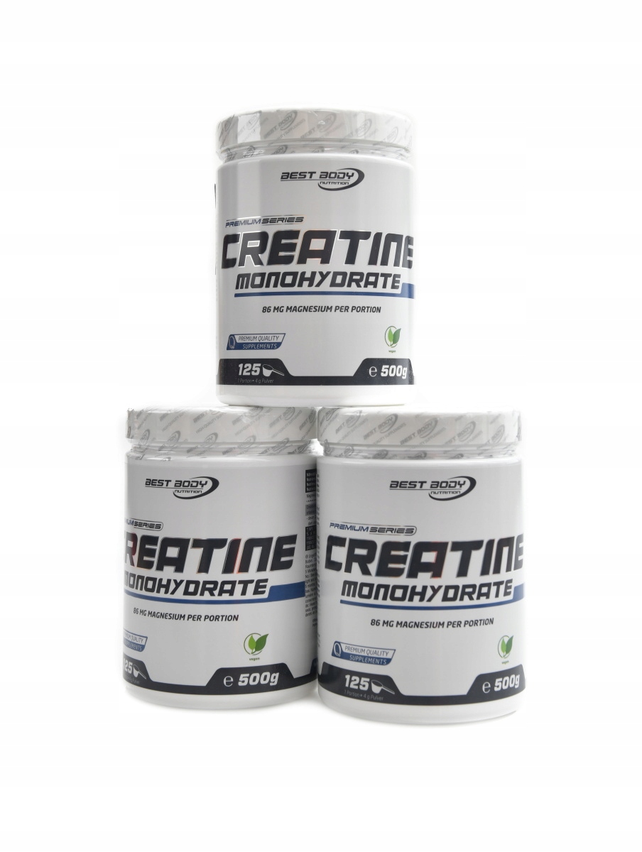 Best body nutrition Creatine monohydrat 3 x 500 g economy pack