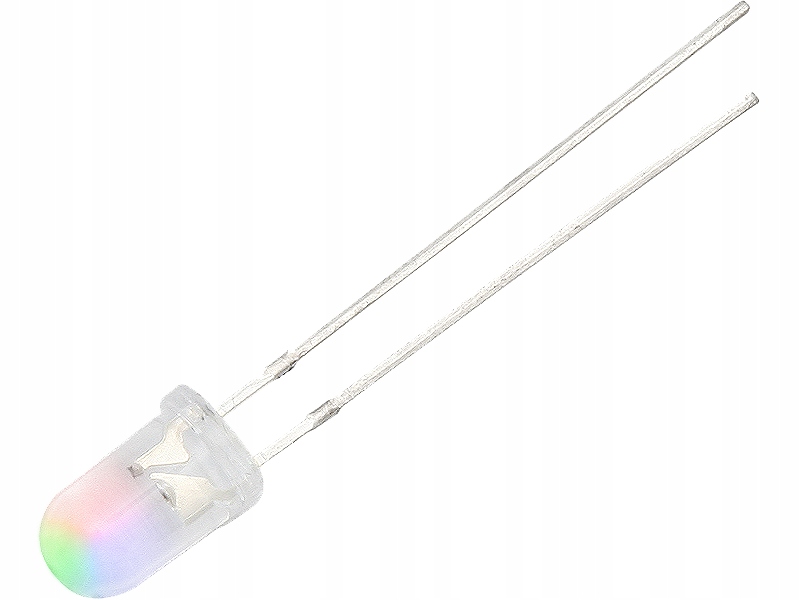 Dioda LED 5mm RGB clear WOLNA zmiana kolorów 10szt.