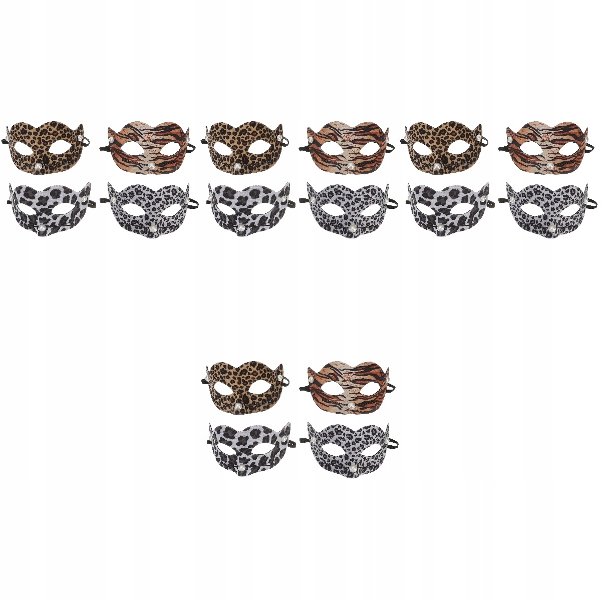 16 шт. леопардові маски маска вечірні опора