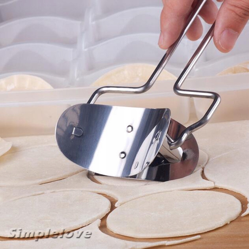 MASZYNKA FORMA DO LEPIENIA PIEROGÓW WYKRAWACZ FOREMKA + RADEŁKO STALOWE Średnica wykrojonego ciasta 9.5 mm
