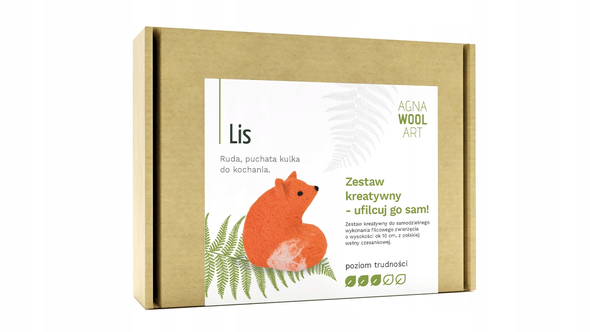 Diy kreativní sada na plstění liška, česání jehly podložka, jako dárek