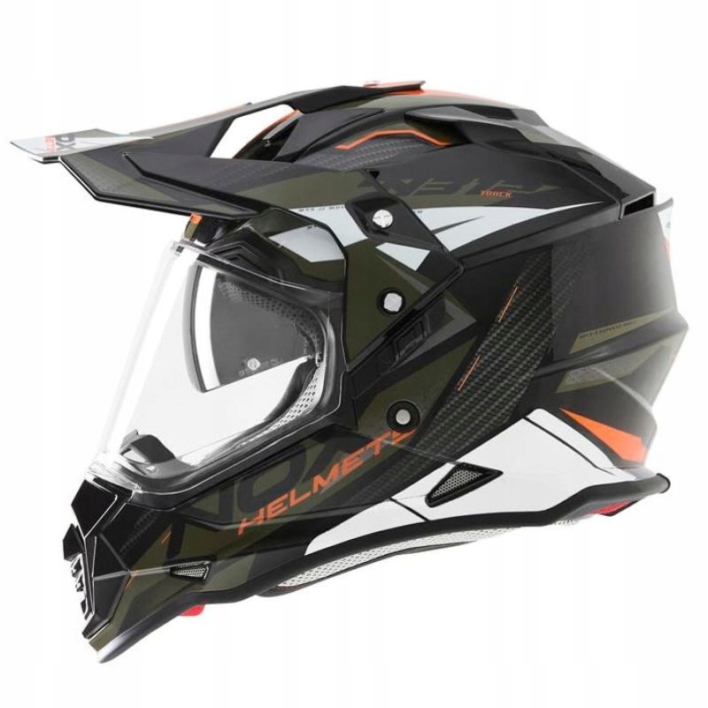 Crossová Prilba Štvorkolka Atv Offroad Enduro Nox Duosport N312 Khaki L