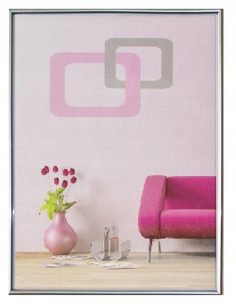 

Ramka na zdjęcia srebrna 40x50 cm plexi