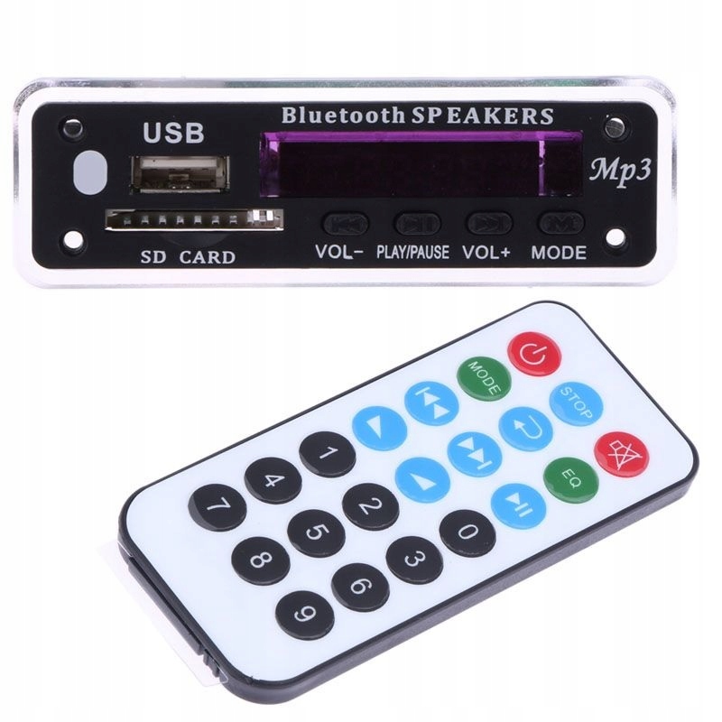 

Moduł -panel MP3 Radio -bluetooth- Aux-pilot usb