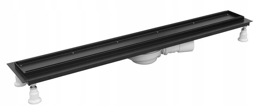 Omnires Lowfix Odpływ Liniowy Do Wklejania Płytek 60CM Czarny Półmat