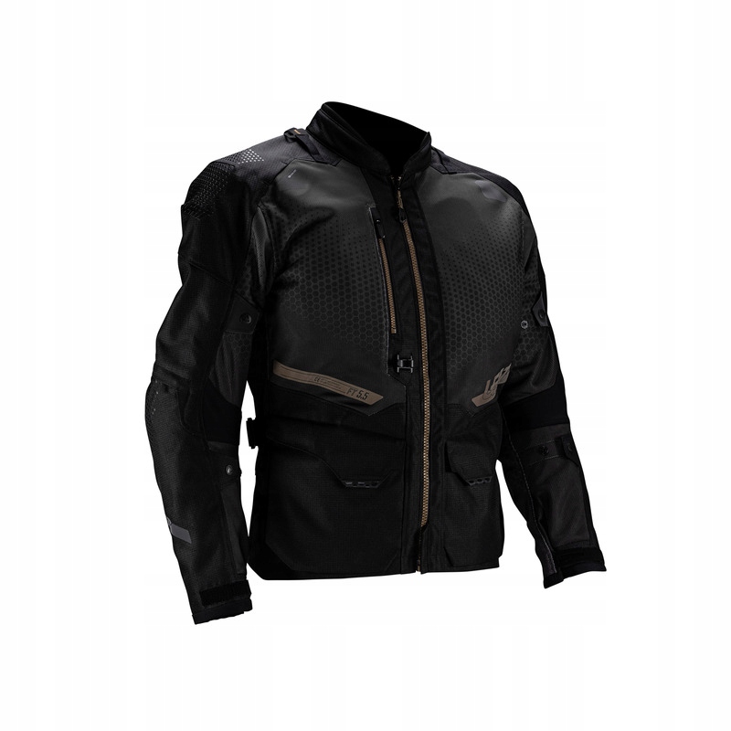 Textilná Motocyklová Bunda Leatt Adv Flowtour 5.5 Stealth Black Grey S