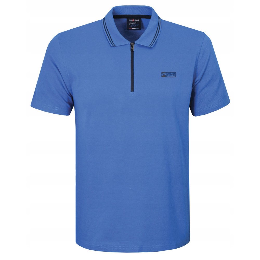 Polokošile Pánské Pako Jeans Modré, Výstřih na zip M