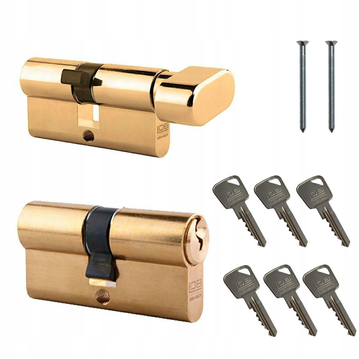 Sada Vložek Ares Duo 30/30 30G/30 Mosaz Sada 6 Klíčů