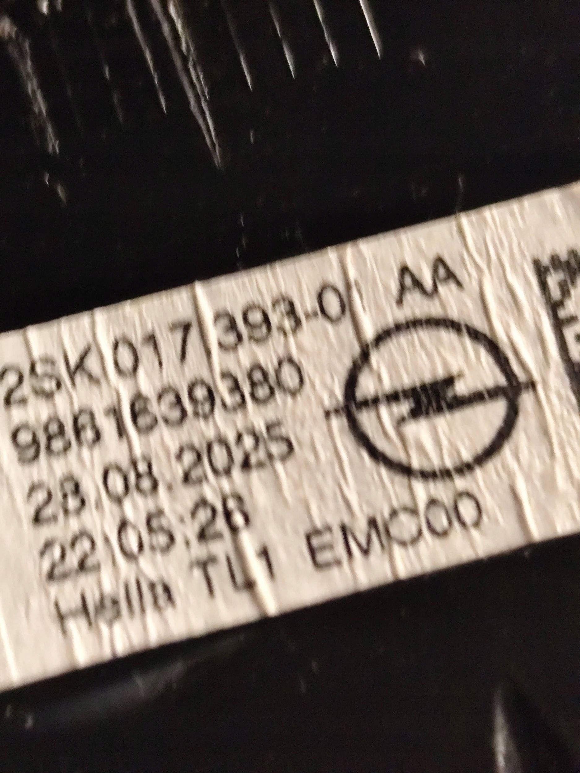 OPEL MOKKA II B light rear part rear left 9861639380
