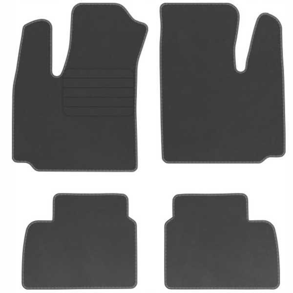Fiat Doblo 01-10 Velurové koberce Comfort Grafit