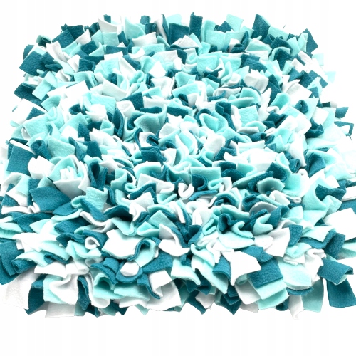 Levně Čmuchací kobereček Extra Hustý (45x45cm) bílá, mentolová, petrolejová