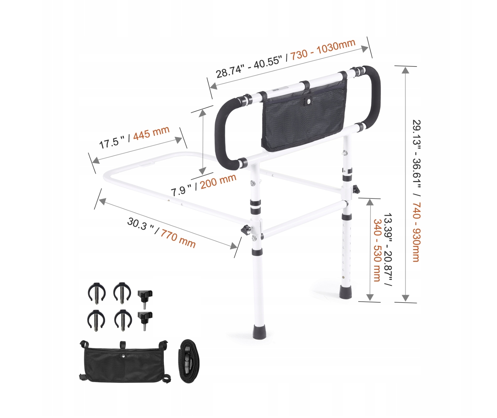 Uchwyt do wstawania z sofy regulowany pomoc Poręcz do łóżka