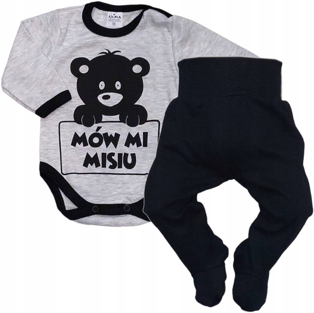 

Komplet niemowlęcy Półśpiochy Body r.56 Misiu