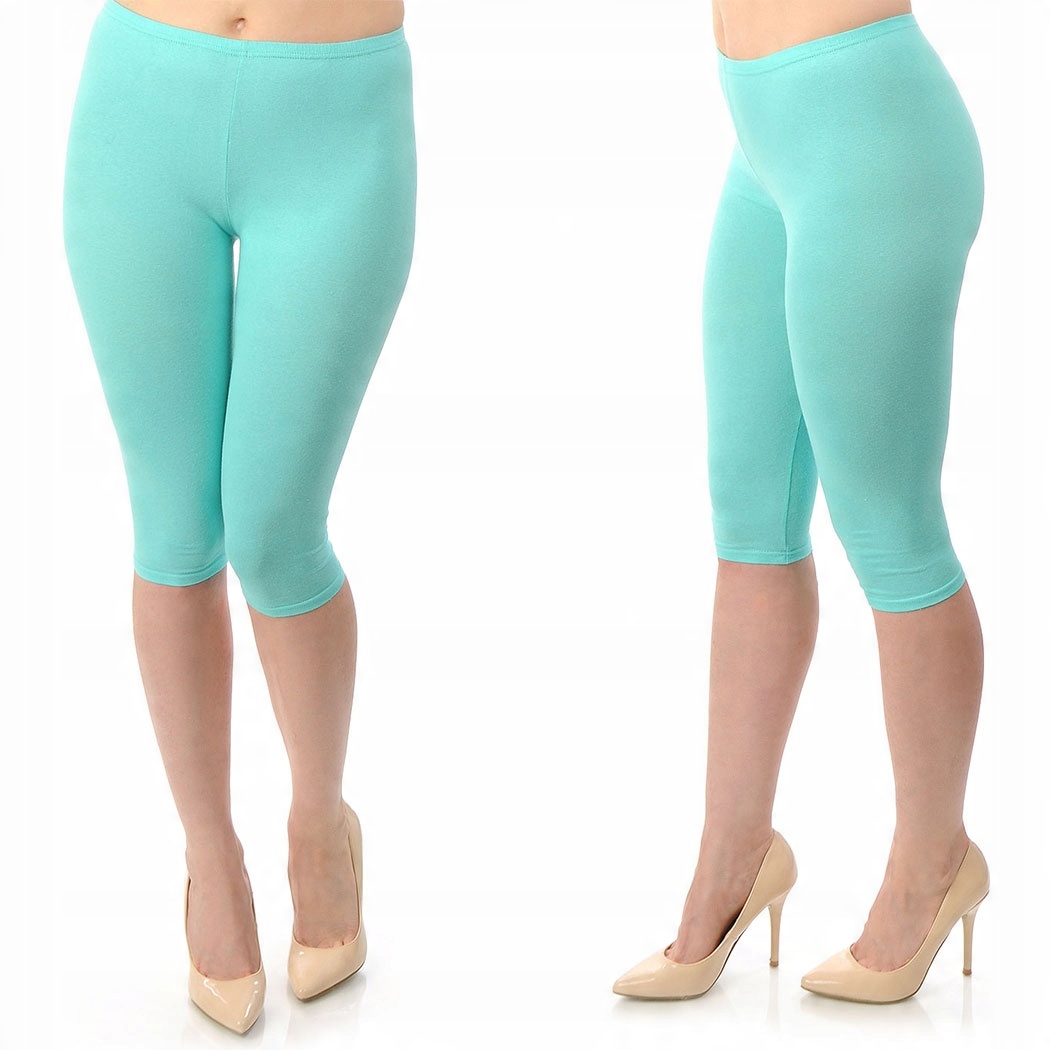 

458 Getry Legginsy Rybaczki Fitness Mięta XXXXL 48