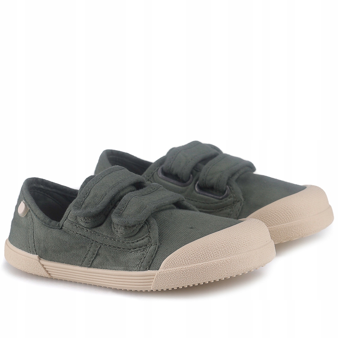 Igor S10333-042 Miękkie Tenisówki Barefoot Bawełniane Lona V Khaki R 23