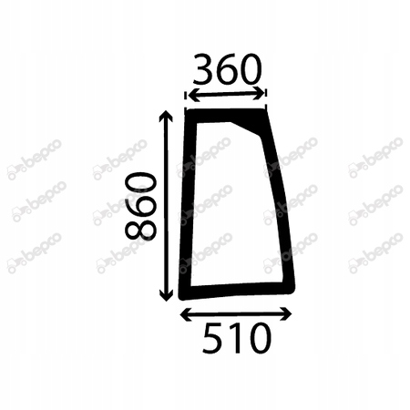 sklo Case Magnum 225 250 280 310 335 boční levé