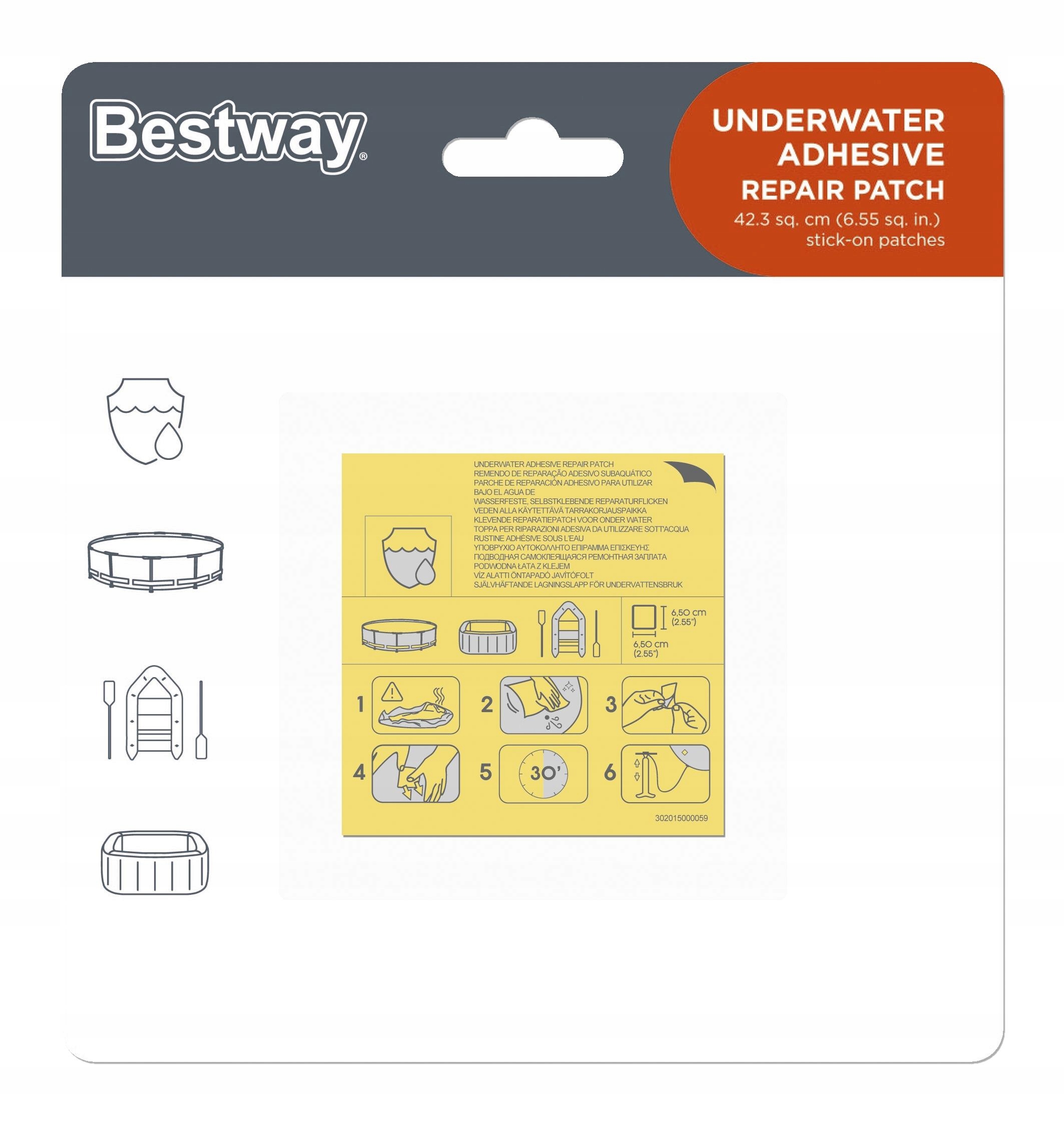 ŁATKA DO MATERACA PONTONU 10szt BESTWAY 62091