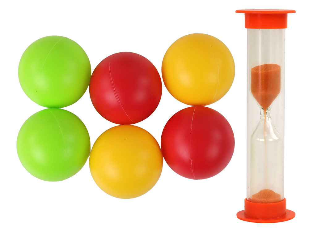 GRA ZRĘCZNOŚCIOWA RZUCANIE DO KOSZA KOLOROWE PIŁECZKI Minimalna liczba graczy 1