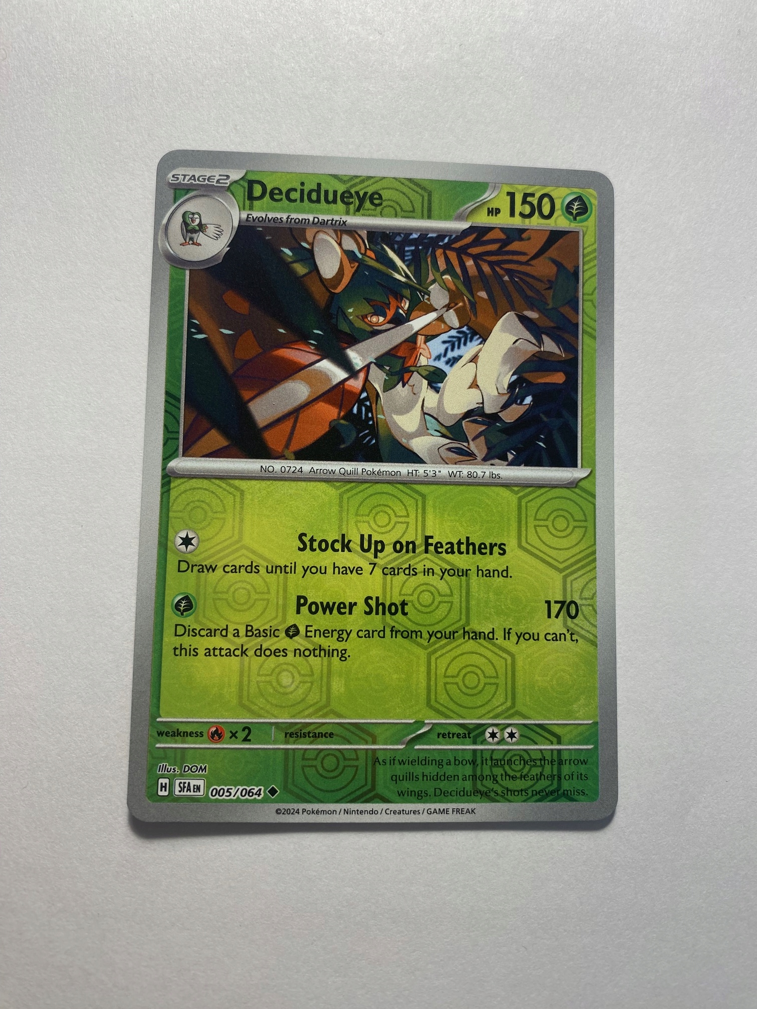 Shrouded Fable Reverse 005/064 Decidueye