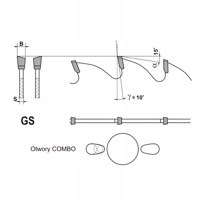 TARCZA DO DREWNA 300X30X2,2MM CIĘCIE POPRZECZ. 48Z Marka Globus