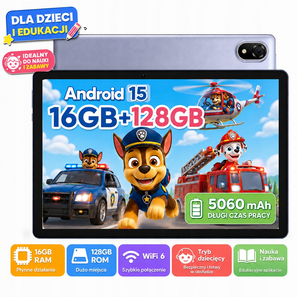 Tablet pro děti Doogee U10 16/128GB 10,1" 5060mAh FHD/WiFi/8+5MP/Android
