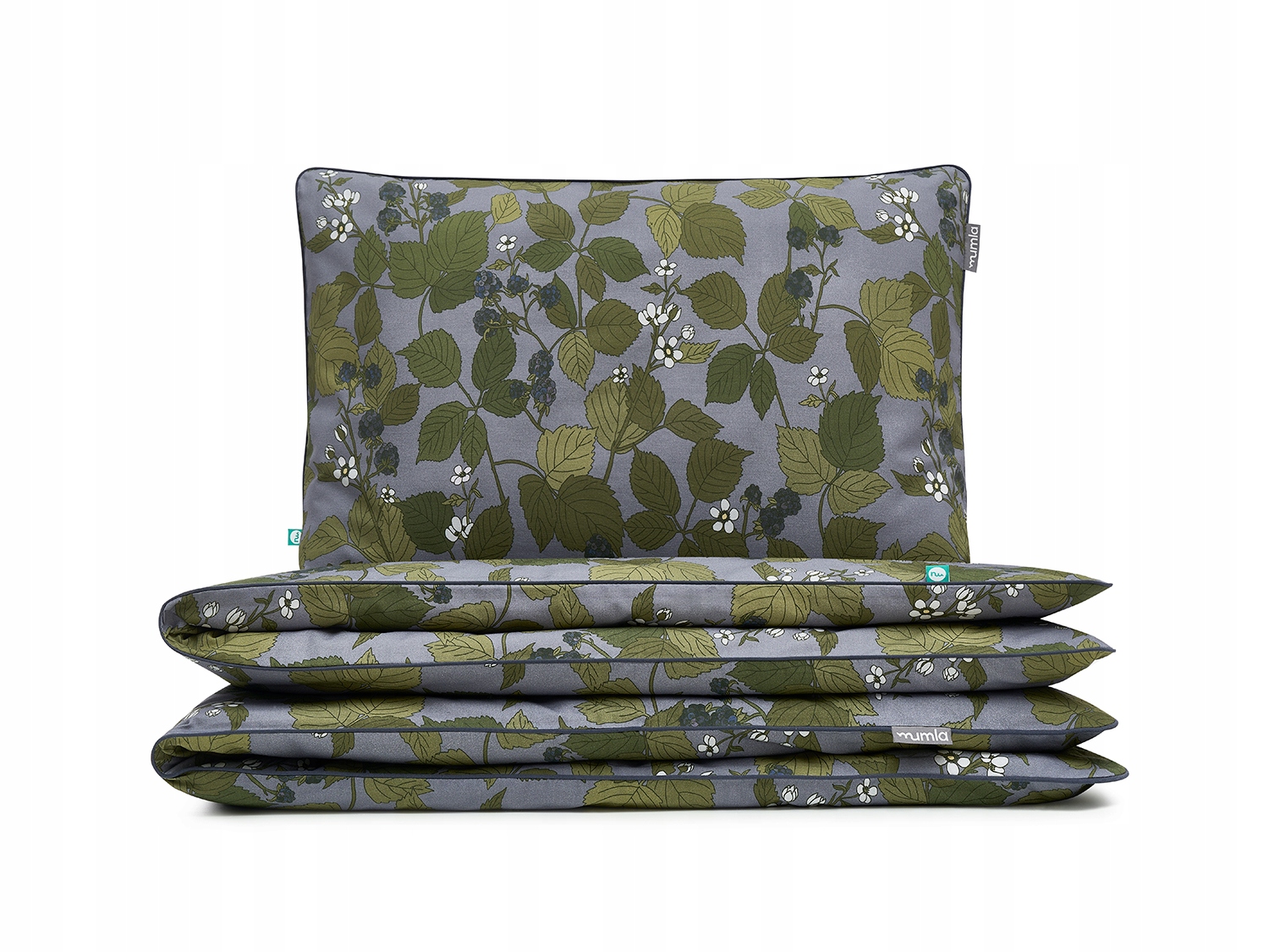 Posteľná Bielizeň Ostružina 220x200 cm 2x 80x70 cm Mumla