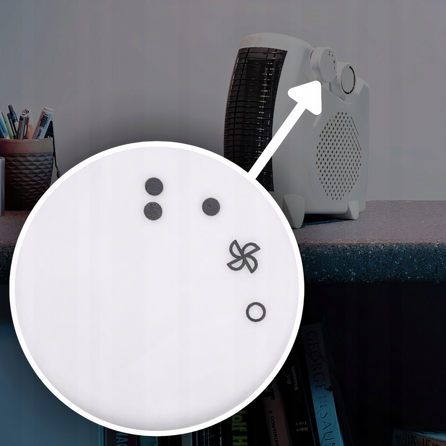 WENTYLATOR PODŁOGOWY WIATRAK CHŁODZĄCY DO POKOJU DO DOMU 2000W FARELKA Długość kabla zasilającego 0.8 cm