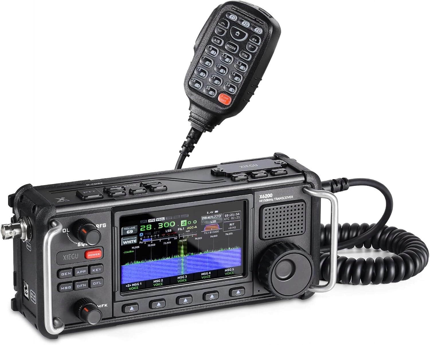 Przenośny Radiotelefon Xiegu X6200 Radio HF/50MHz Sdr Cw Am Fm Digi Wfm Air