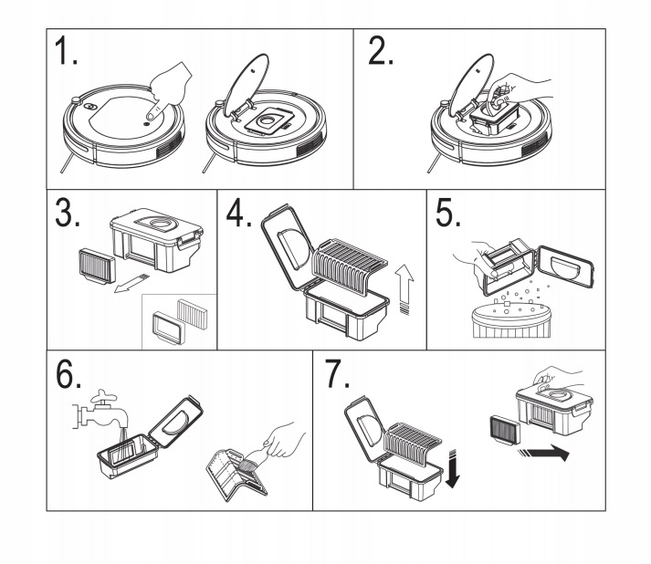 CICHY ODKURZACZ SPRZĄTAJĄCY ROBOT 3 PROGR HEPA Marka Profi-Care
