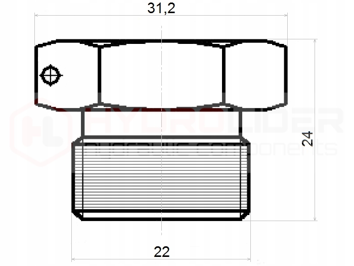 KOREK GZ M22x1.5 ZAŚLEPIAJĄCY PRZEWÓD HYDROLIDER Producent części Hydrolider