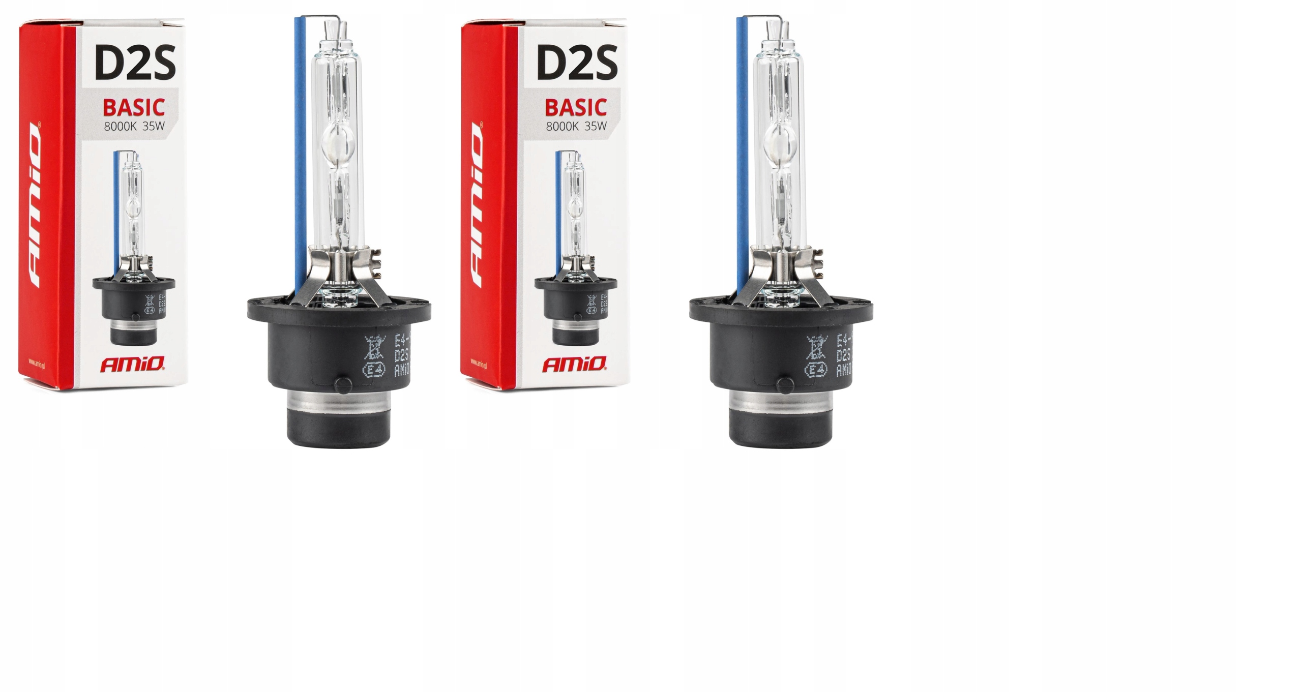2x Żarówka Samochodowa Amio D2S 8000K Basic 01321