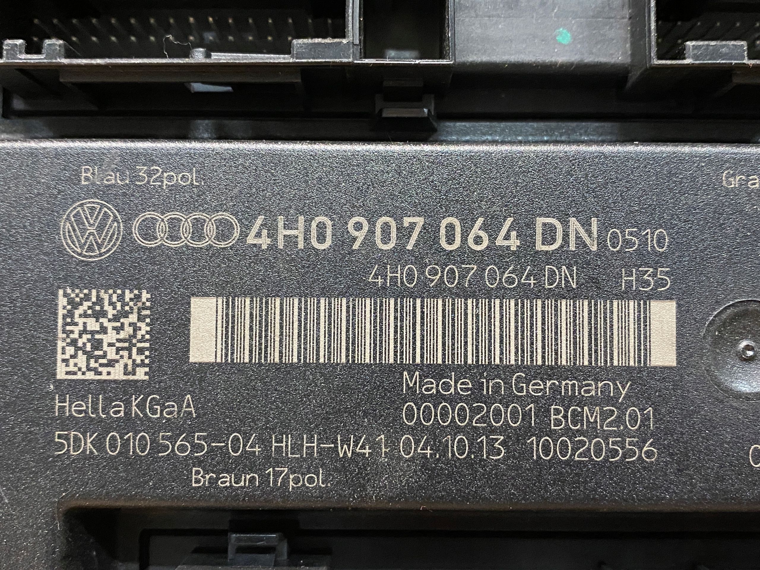 AUDI A6 A7 A8 comfort control unit BCM 4H0907064DN