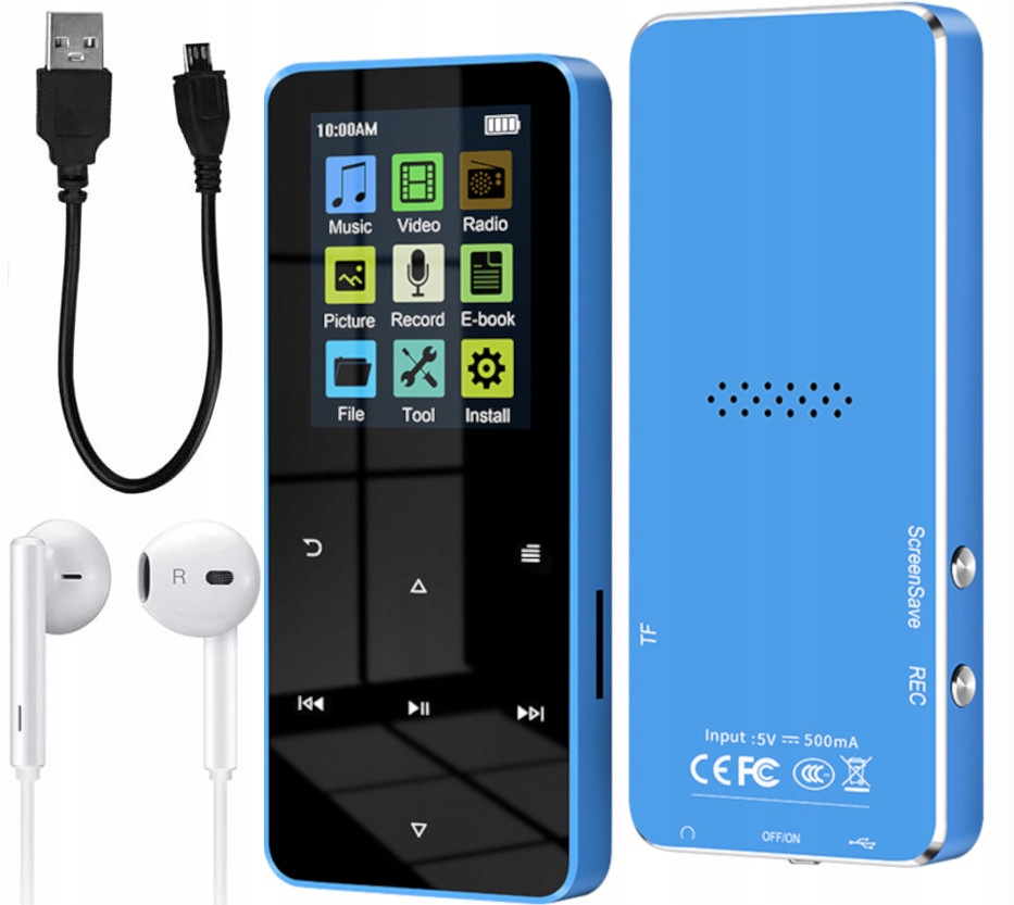 

Odtwarzacz MP4 MP3 16GB Bluetooth 5.0 HiFi Radio