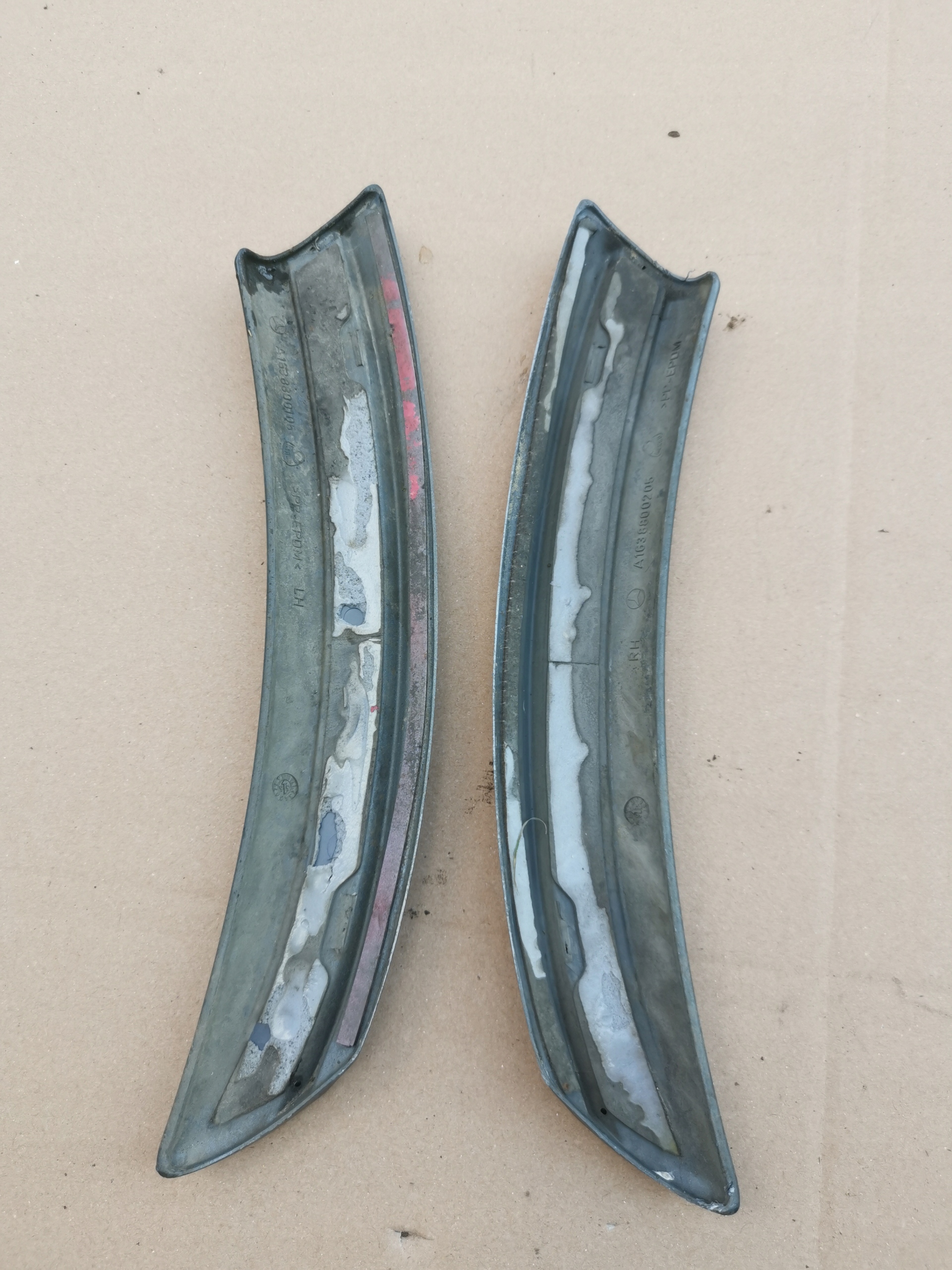 moulding bumper rear part left right MERCEDES ML W163 amg