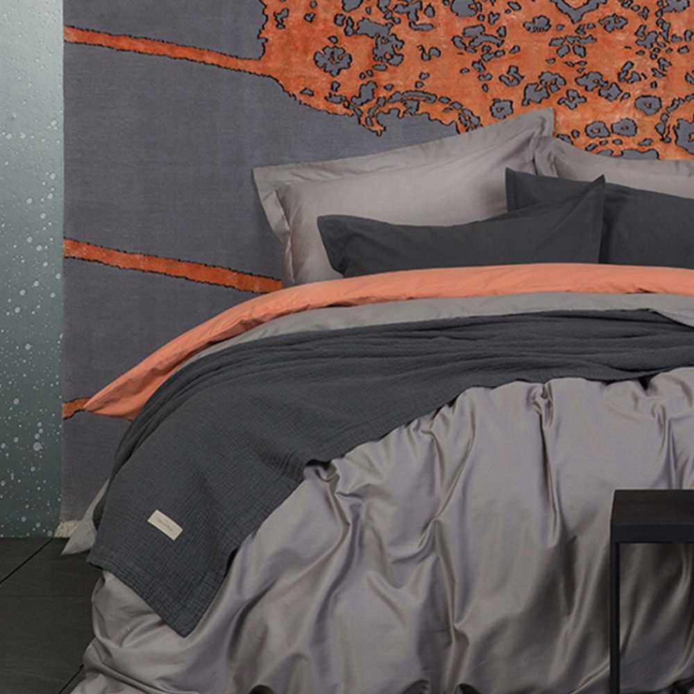 Povlečení Solid New Black Sand DecoFlux 200x220 2x50x70