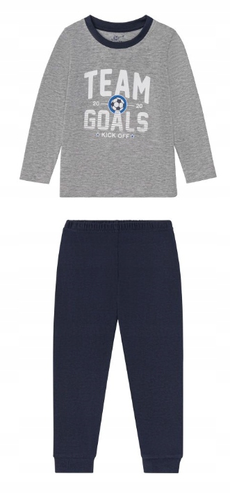Lupilu piżama chłopięca rozm. 86/92 szary - dla piłkarza