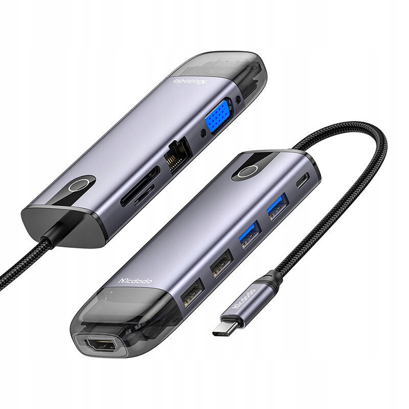 Usb-c hub Mcdodo HU-7740 6v1 (usb-c, Hdmi, USB3.0*2, Sd, Tf)
