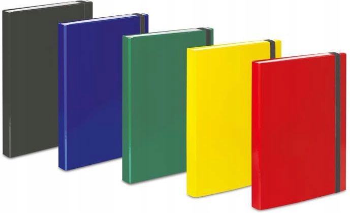 TECZKA A4 BOX CLASSIC Z GUMKĄ RINGOWA VauPe NIEBIESKA Marka Vau-Pe