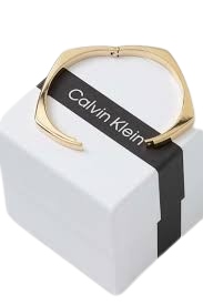 Calvin Klein Zlatý Hladký Náramek Z Oceli 100 Procent I3B