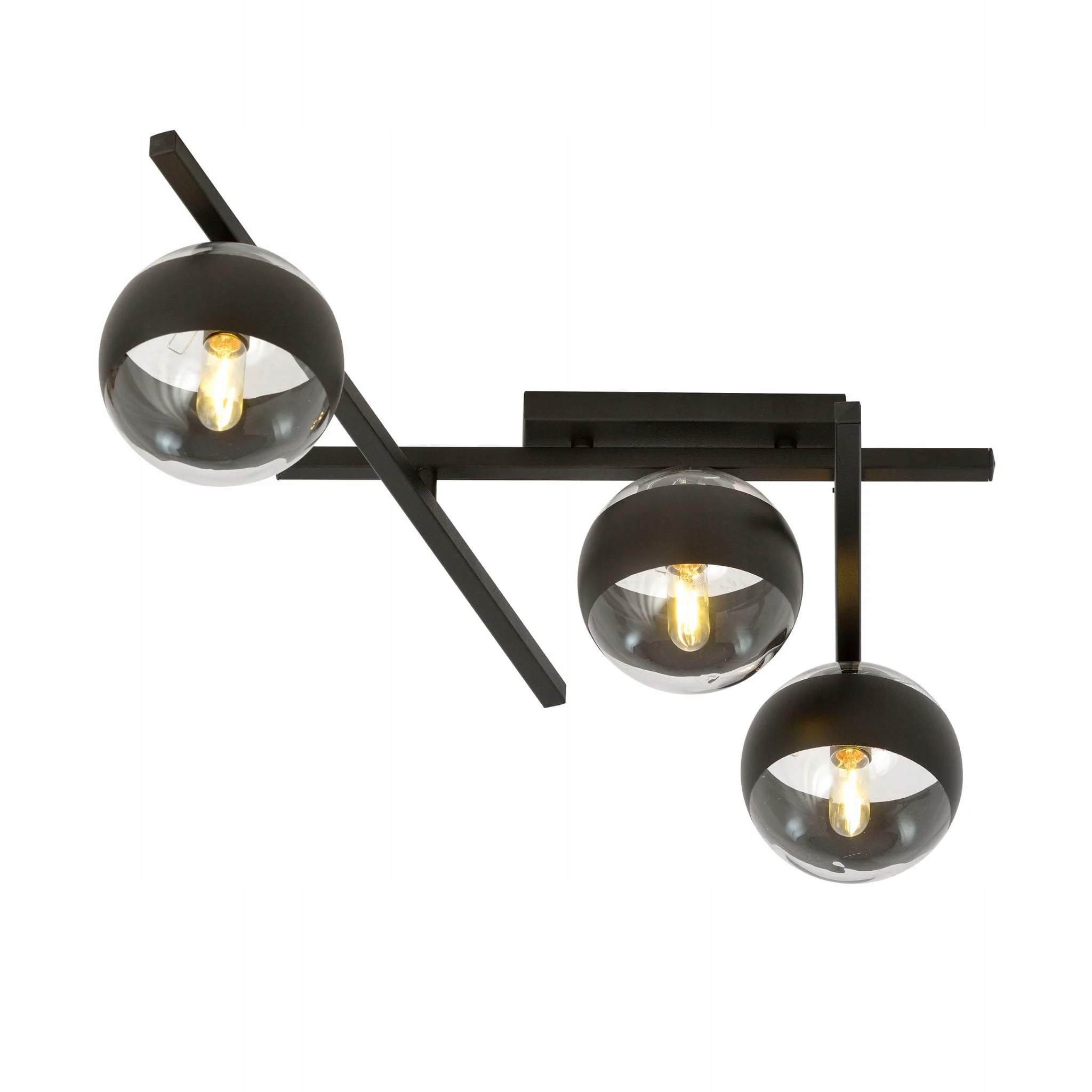 Stropná lampa Emibig 3xE14 40W Smart Black/stripe