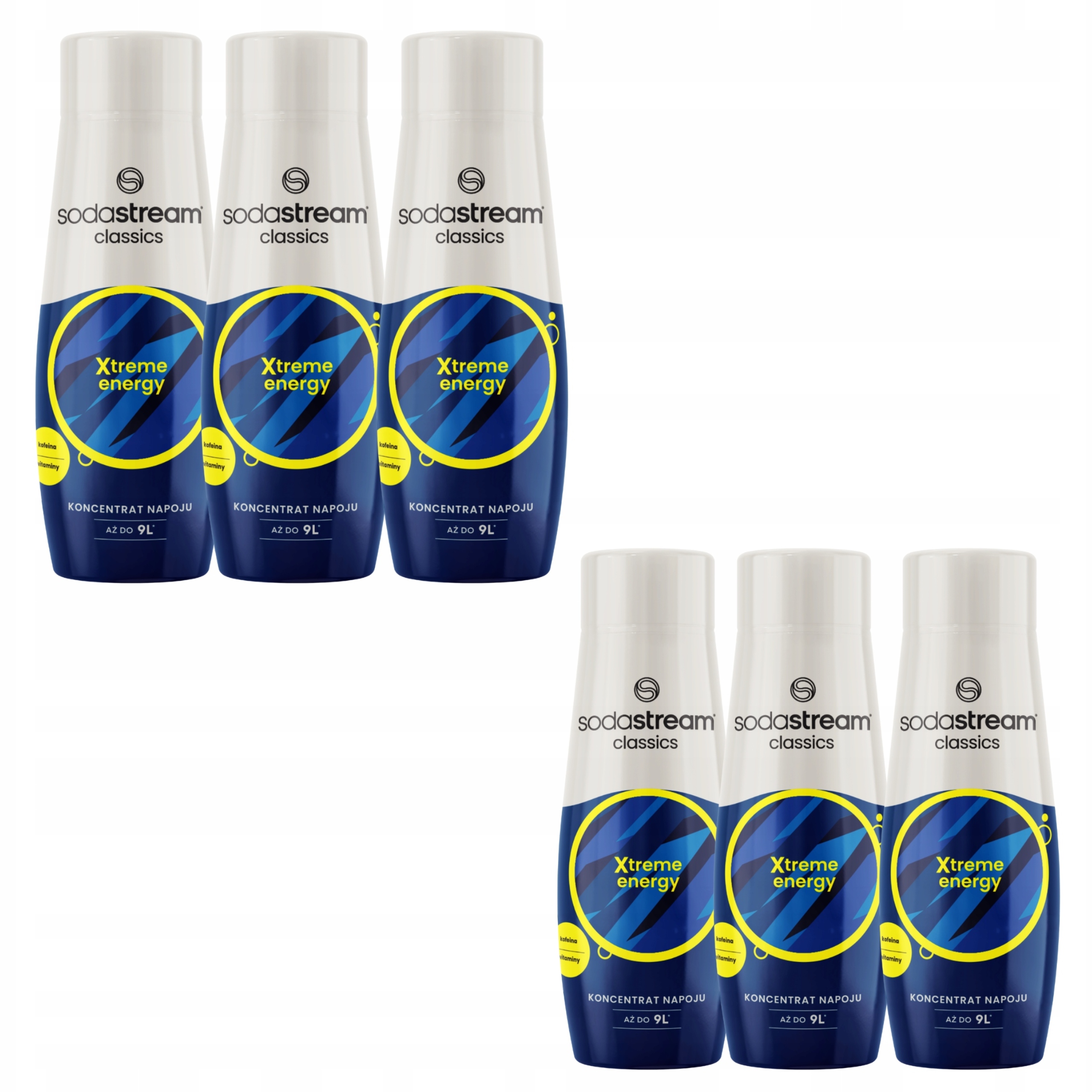 6 x Sodastream Energy energetický nápoj sirup do saturátoru koncentrát