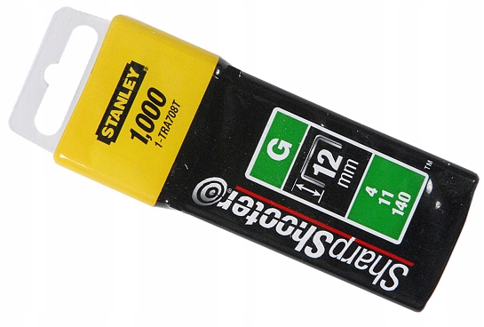 ZSZYWKI ZSZYWKA TYP G 12MM 1000SZT TAPICER STANLEY