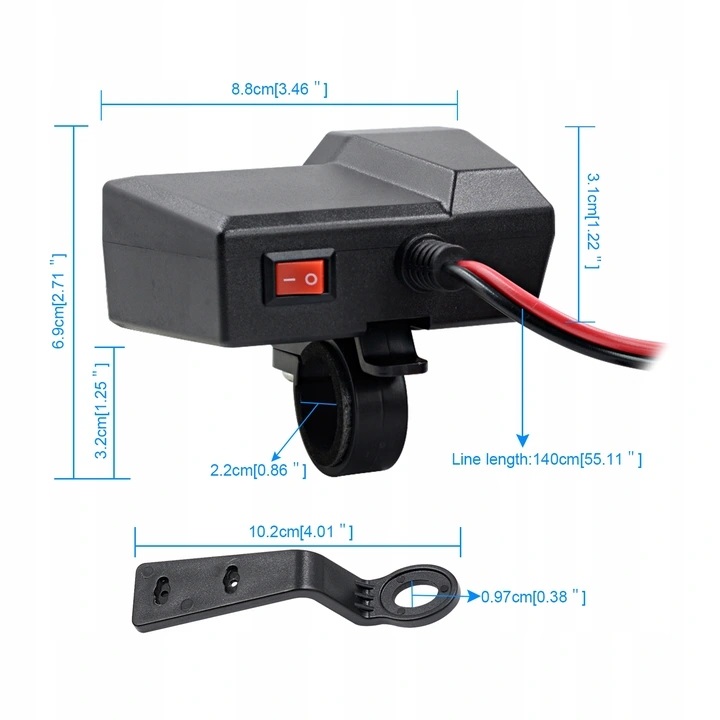 ŁADOWARKA WOLTOMIERZ + GNIAZDO ZAPALNICZKI 12V/2x USB EAN (GTIN) 5903815492211